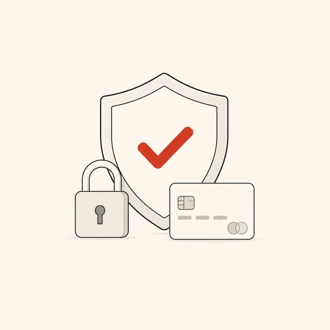 Illustration of a secure online payment checkout in Canadian dollars